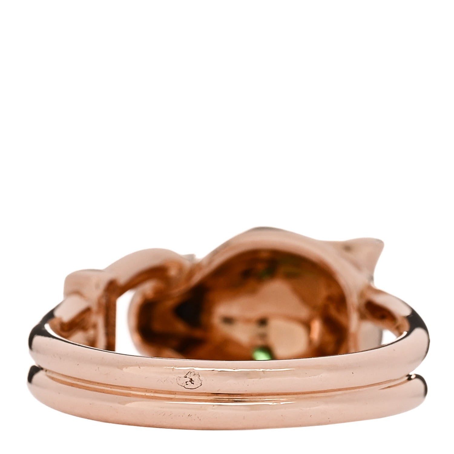 Cartier 18K Pink Gold Diamond Tsavorite Garnet Black Onyx Panthere de Cartier Ring 53 6.5 4 of 5