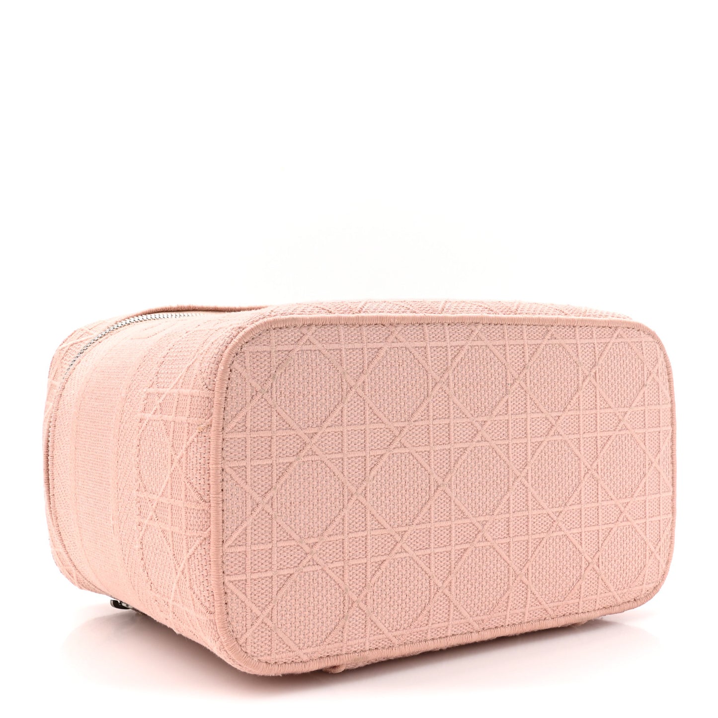 Canvas Embroidered Cannage Diortravel Vanity Case Bois de Rose