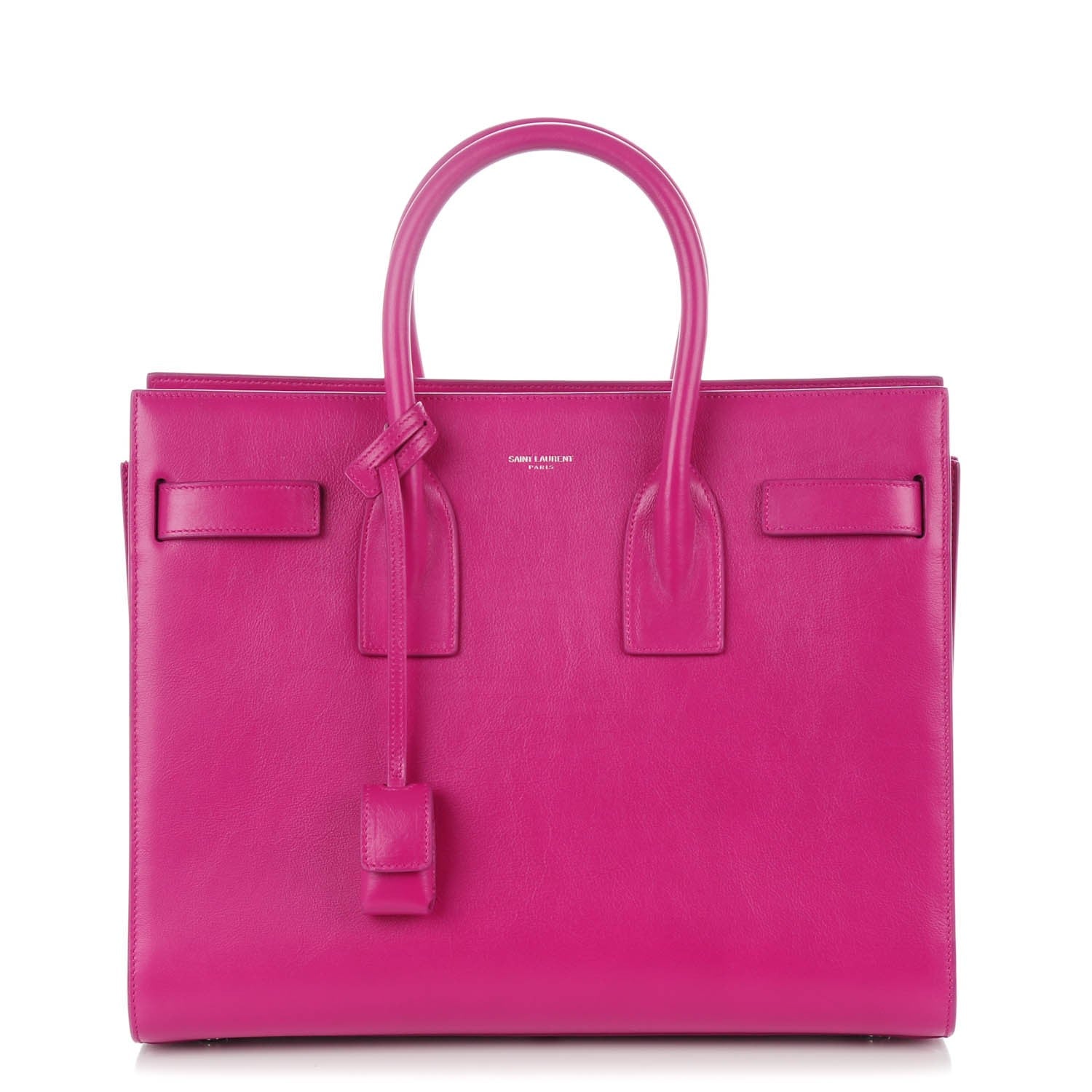 Saint Laurent Calfskin Small Sac De Jour Electric Pink 1 of 7