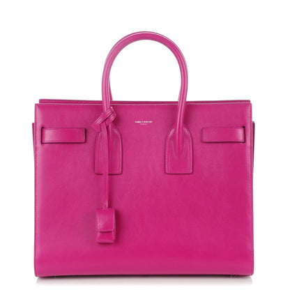 Saint Laurent Calfskin Small Sac De Jour Electric Pink 1 of 7