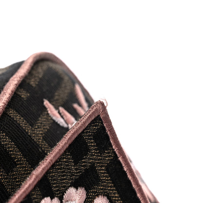 Fendi Fabric Jacquard FF 1974 Paisley Embroidered Baguette Tobacco Moro Rosa Quarzo Multicolor 13 of 13