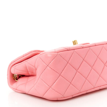 Chanel Lambskin Quilted Mini Pearl Crush Flap Pink 10 of 11