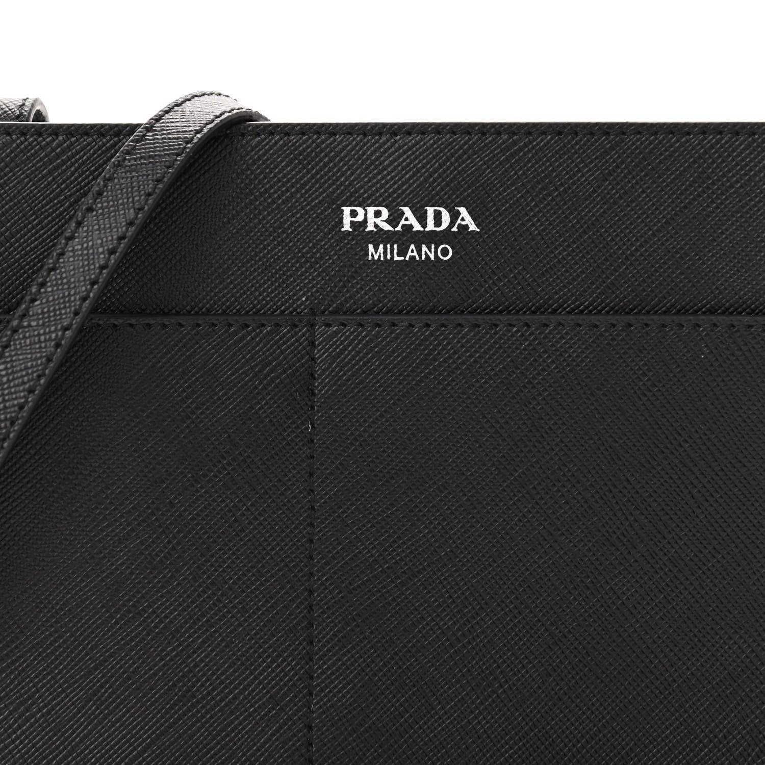 Prada Saffiano Crossbody Bag Black 7 of 9