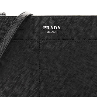 Prada Saffiano Crossbody Bag Black 7 of 9