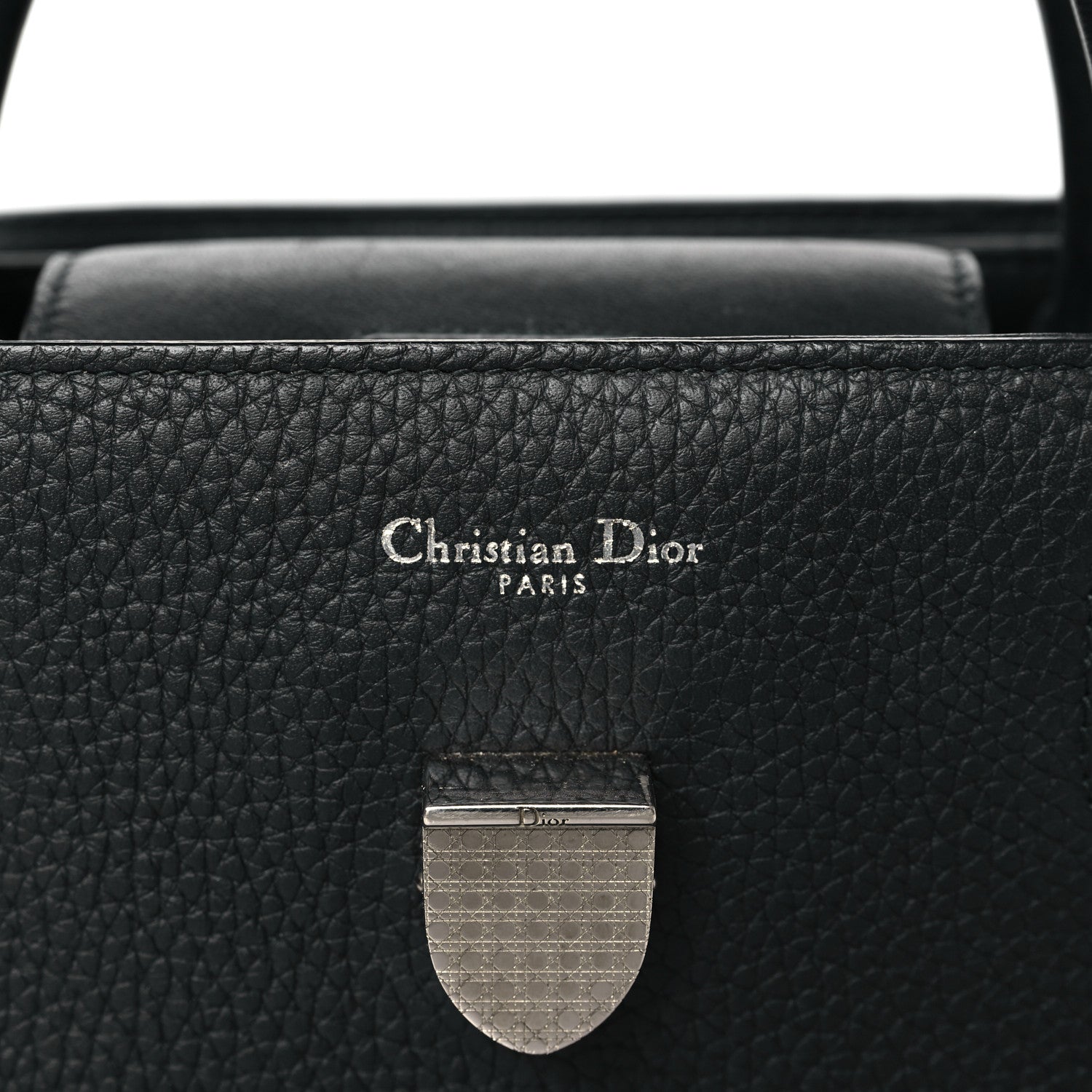 Christian Dior Grained Calfskin Medium Diorever Flap Black 6 of 11