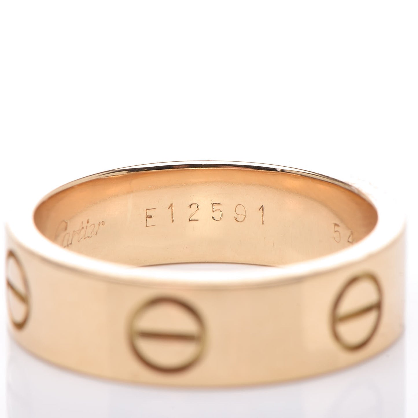 18K Yellow Gold 5.5mm LOVE Ring 54 6.75