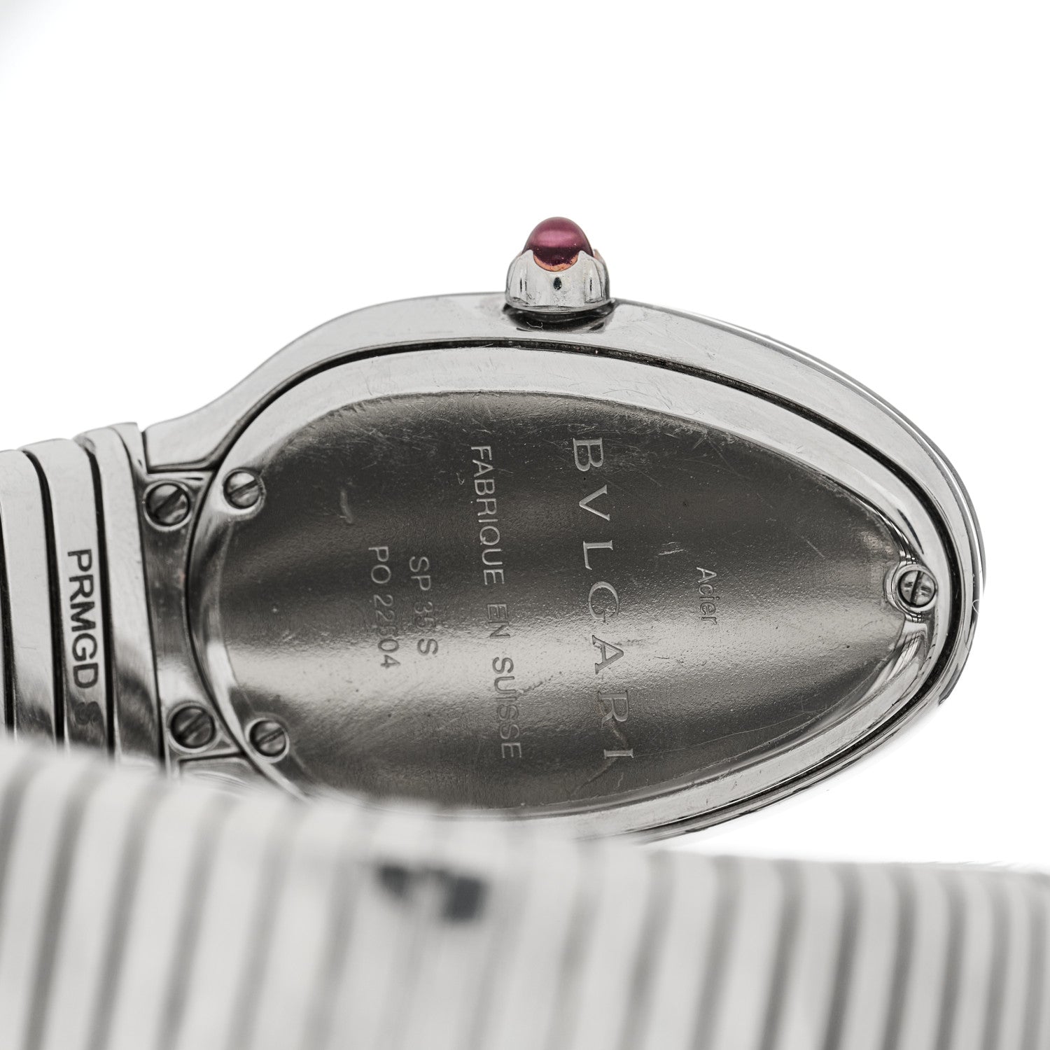 Bulgari Stainless Steel 35mm Serpenti Tubogas Double Spiral Quartz Watch 4 of 4
