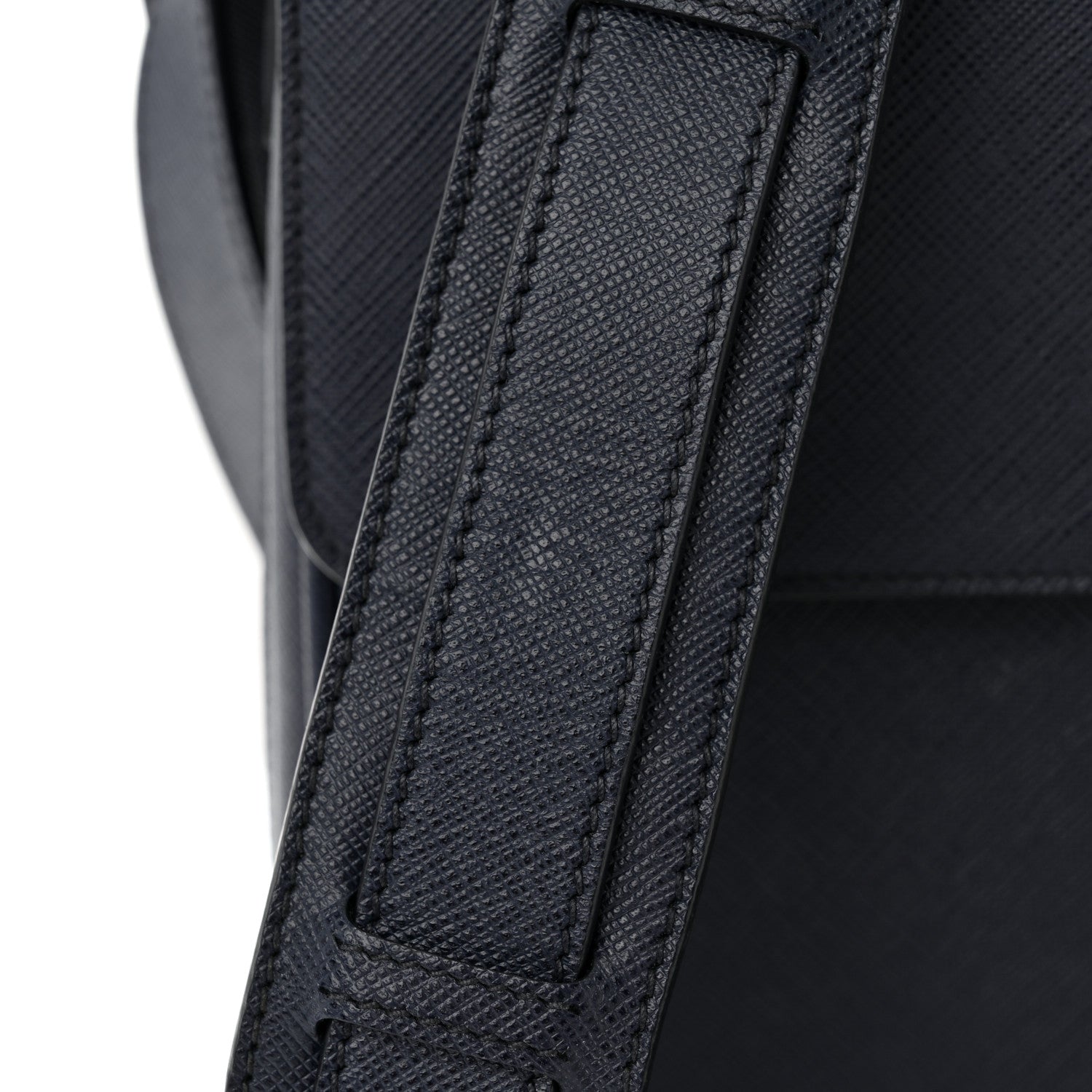 Prada Saffiano Messenger Satchel Bluette 10 of 12