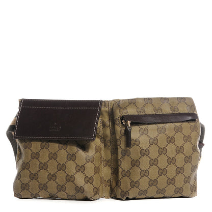 Gucci Monogram Web Belt Bag Dark Brown 1 of 7