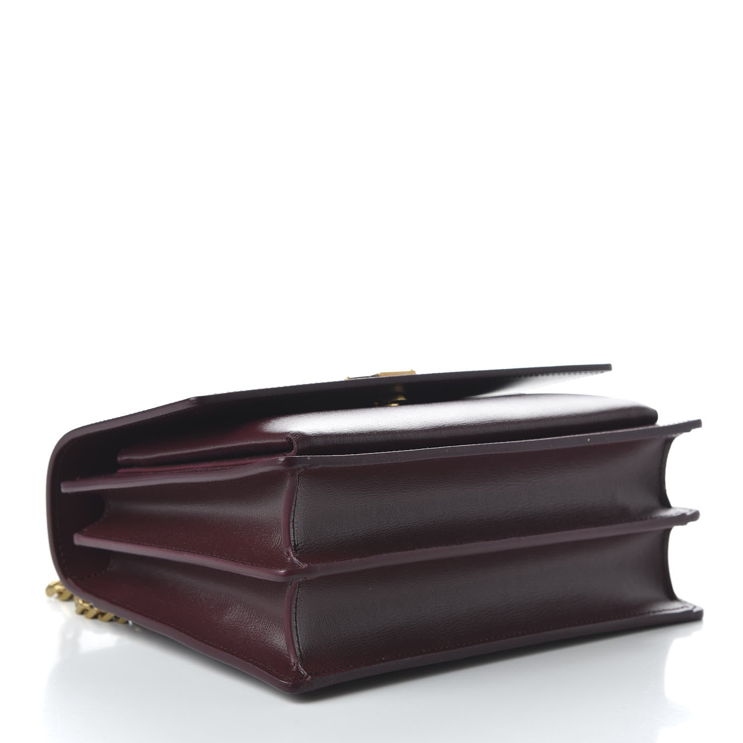 Saint Laurent Calfskin Medium Monogram Sunset Bordeaux 4 of 9