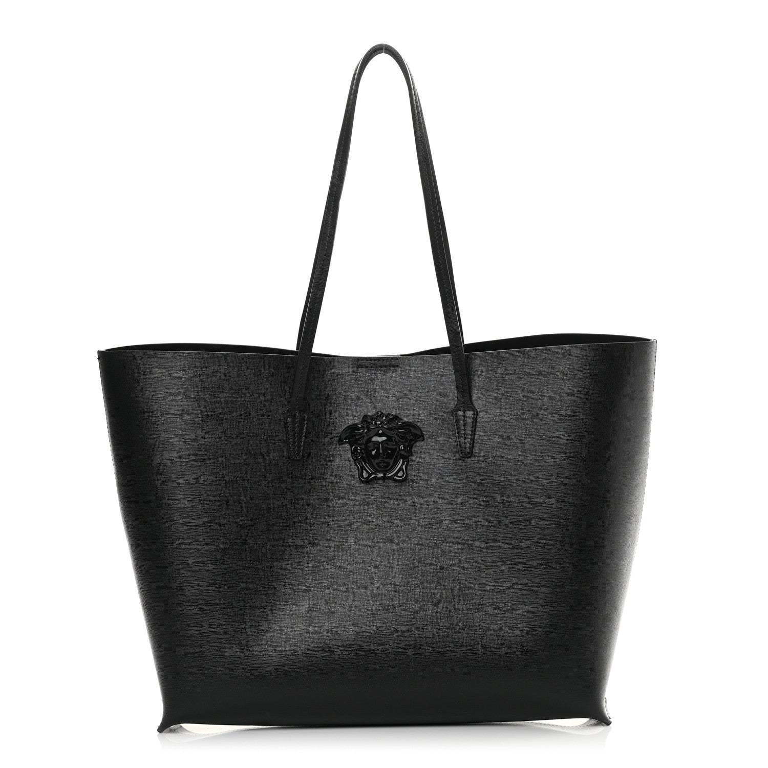 Versace Saffiano Palazzo Medusa Tote Black 3 of 11
