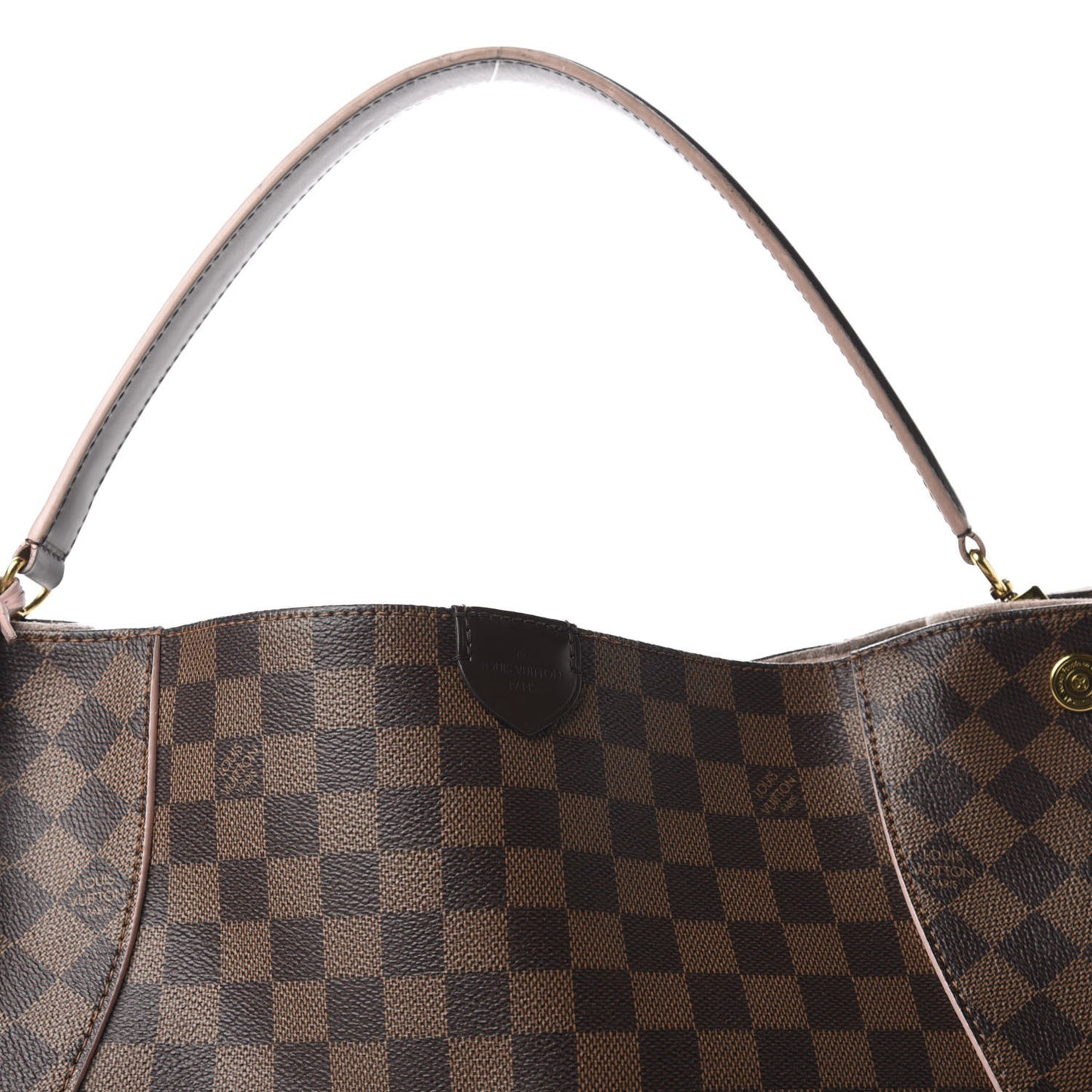 Damier Ebene Caissa Hobo Rose Ballerine