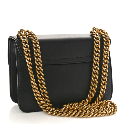 Gucci Calfskin Peony Small Chain Shoulder Bag Black 2 of 10