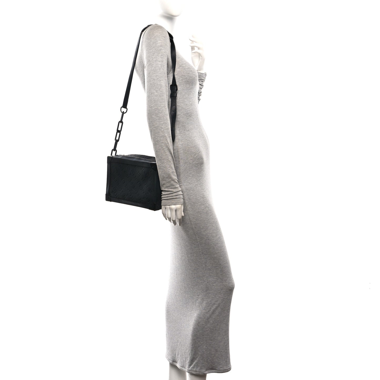 Taurillon Monogram Solar Ray Soft Trunk Black