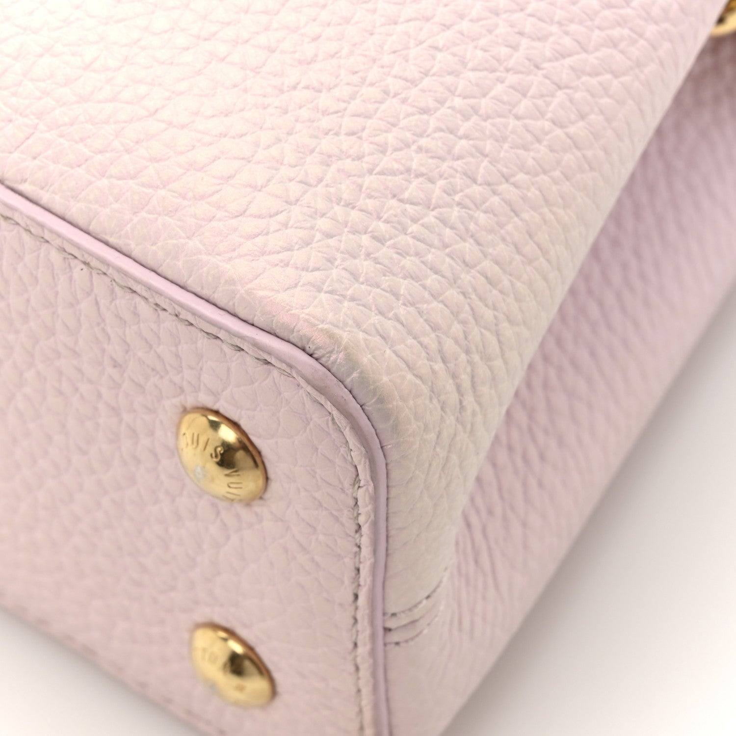 Louis Vuitton Taurillon LV Ski Capucines Mini Pearly Lilac 11 of 14