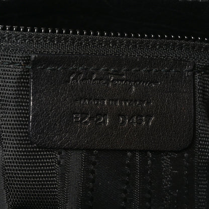 Salvatore Ferragamo Calfskin Chain Tote Black 7 of 10