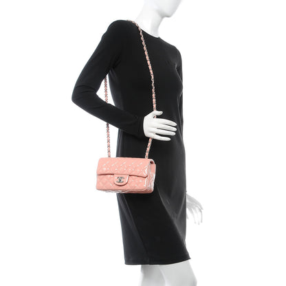 Chanel Patent Calfskin Quilted Mini Rectangular Flap Light Pink 2 of 8