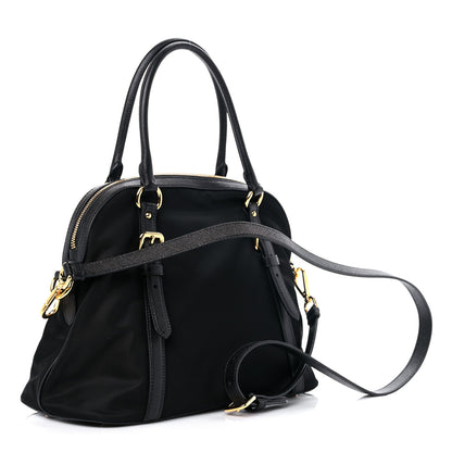 Prada Tessuto Nylon Saffiano Tote Black 3 of 7