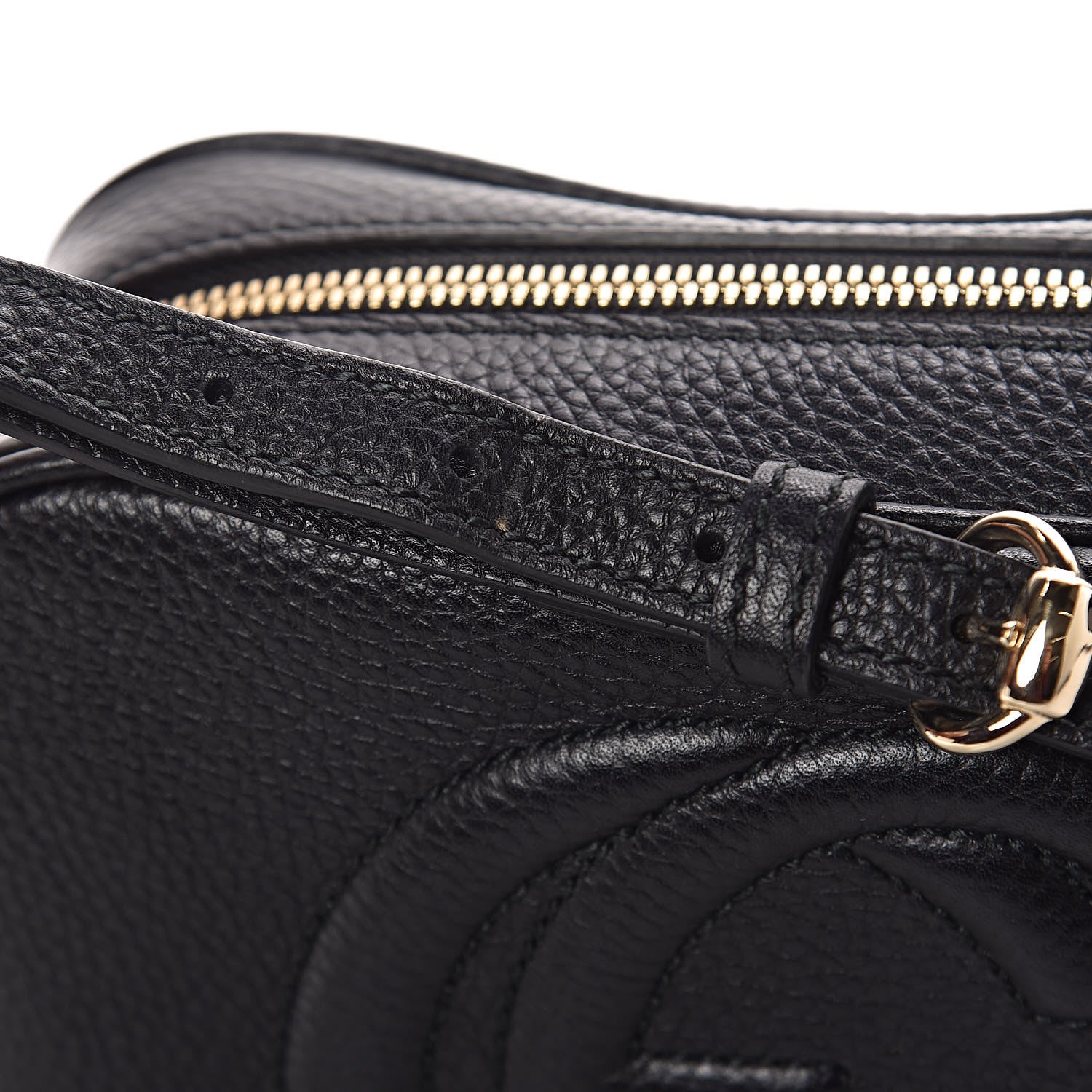 Gucci Pebbled Calfskin Small Soho Disco Bag Black 10 of 12