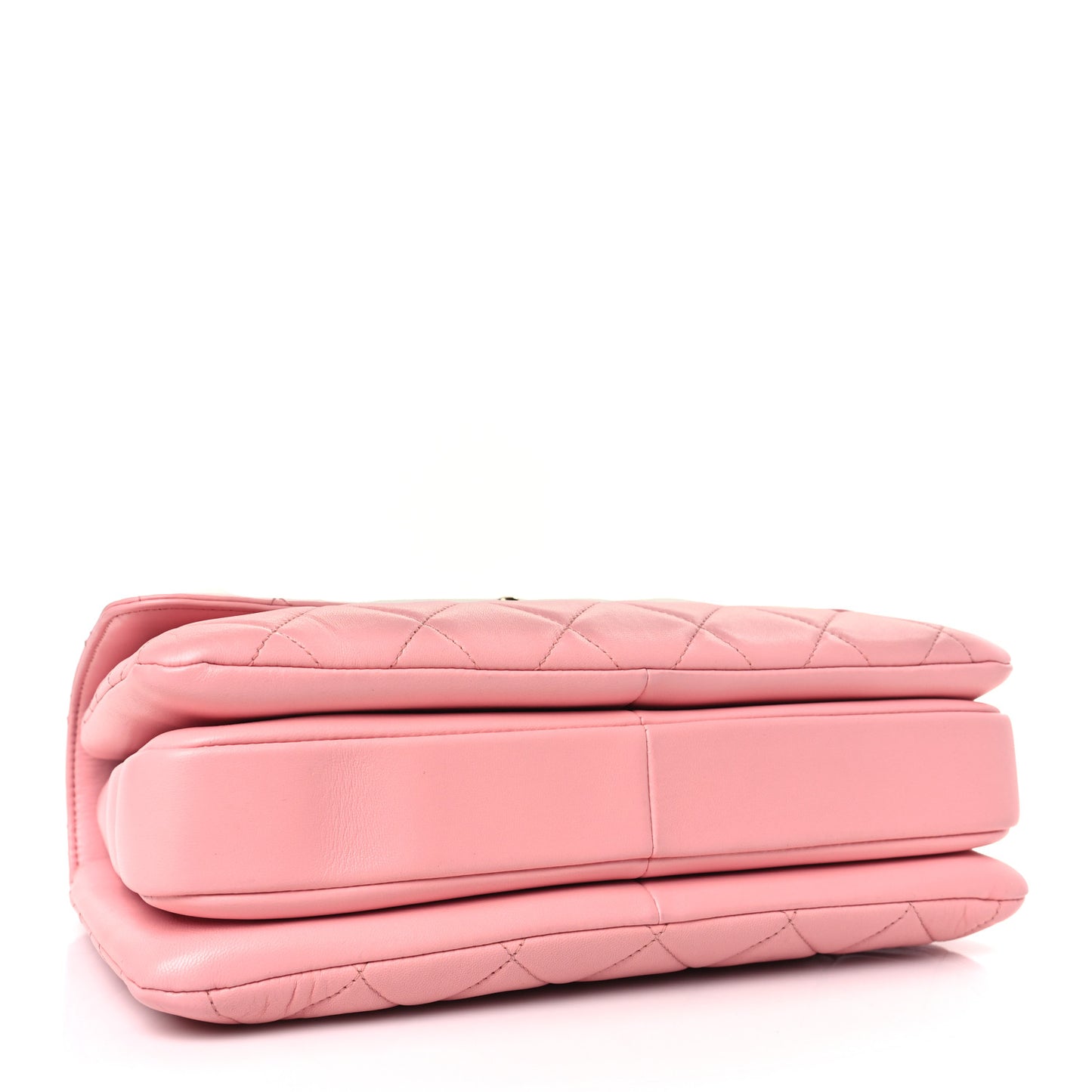 Lambskin Quilted Medium Trendy CC Flap Dual Handle Bag Pink