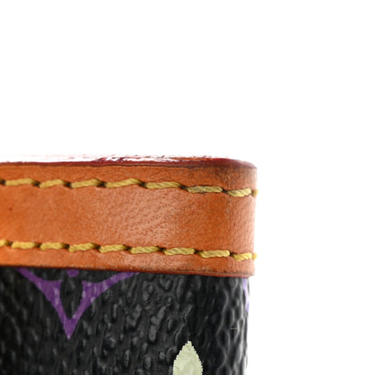Louis Vuitton Monogram Multicolor Porte-Monnaie Plat Coin Purse Black 12 of 13