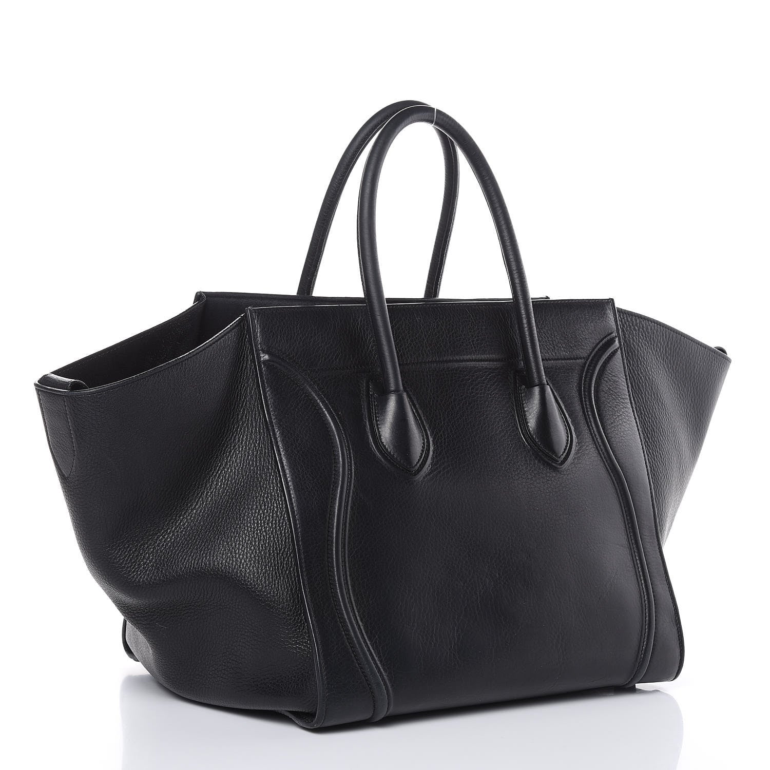 Celine Supple Calfskin Medium Phantom Luggage Black 3 of 21