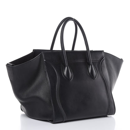 Celine Supple Calfskin Medium Phantom Luggage Black 3 of 21
