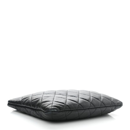 Chanel Caviar Quilted Medium Cosmetic Case Black 4 of 10