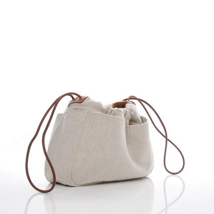 Hermes Canvas Barenia Fourbi 20 PM Pouch Naturel Fauve 3 of 7