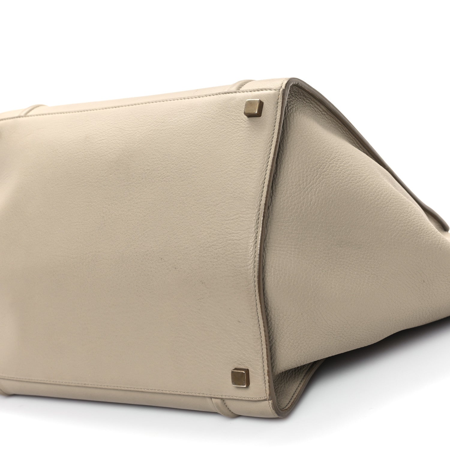 Celine Supple Calfskin Medium Phantom Luggage Beige 9 of 13