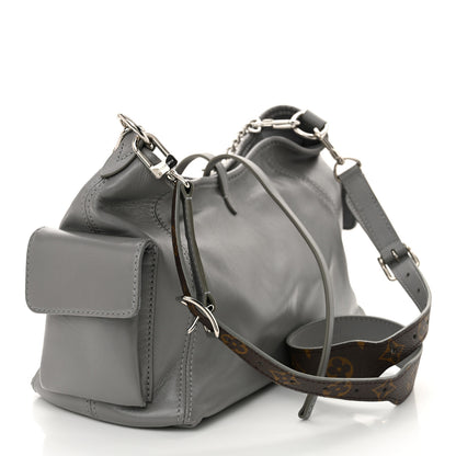 Louis Vuitton Lambskin CarryAll Cargo Vibe PM Trianon Gray 3 of 9