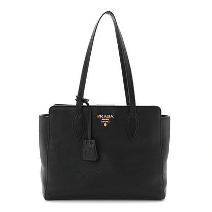 Prada Vitello Phenix Tote Black 1 of 21