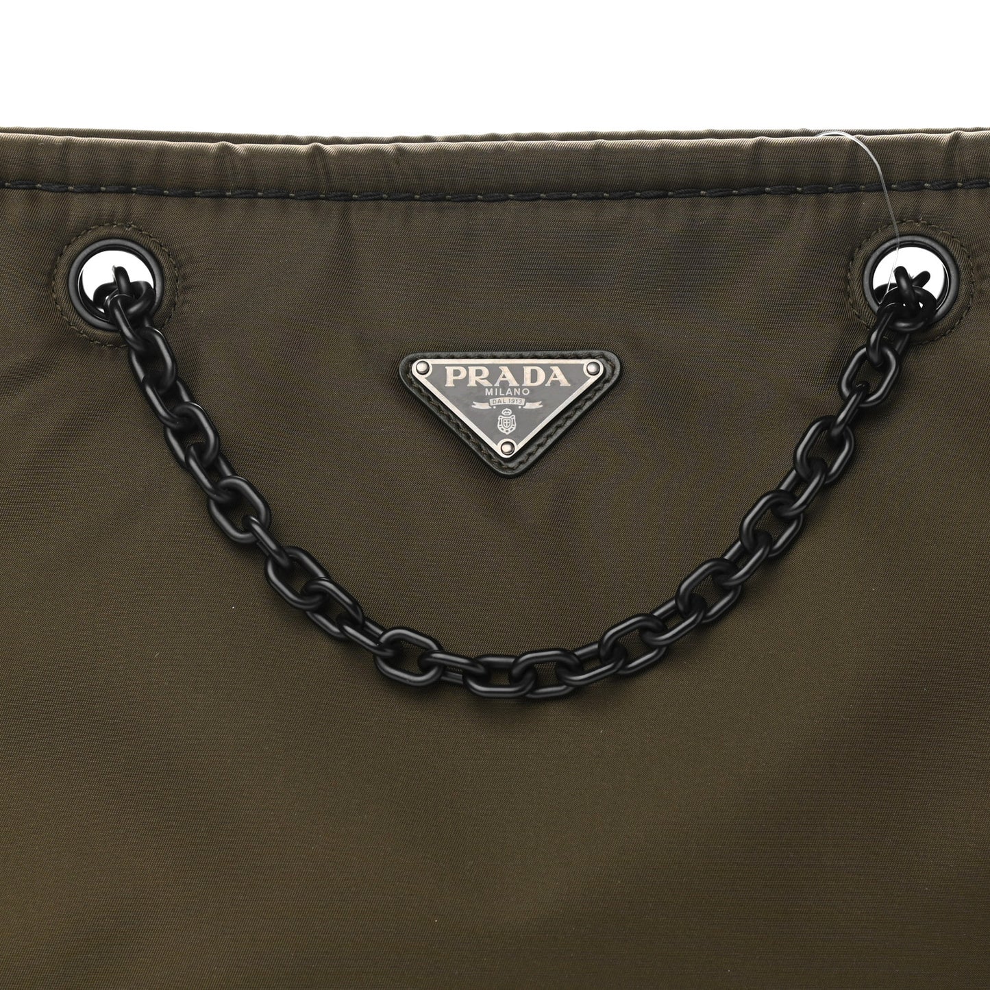 Tessuto Nylon Chain Tote Mimetico