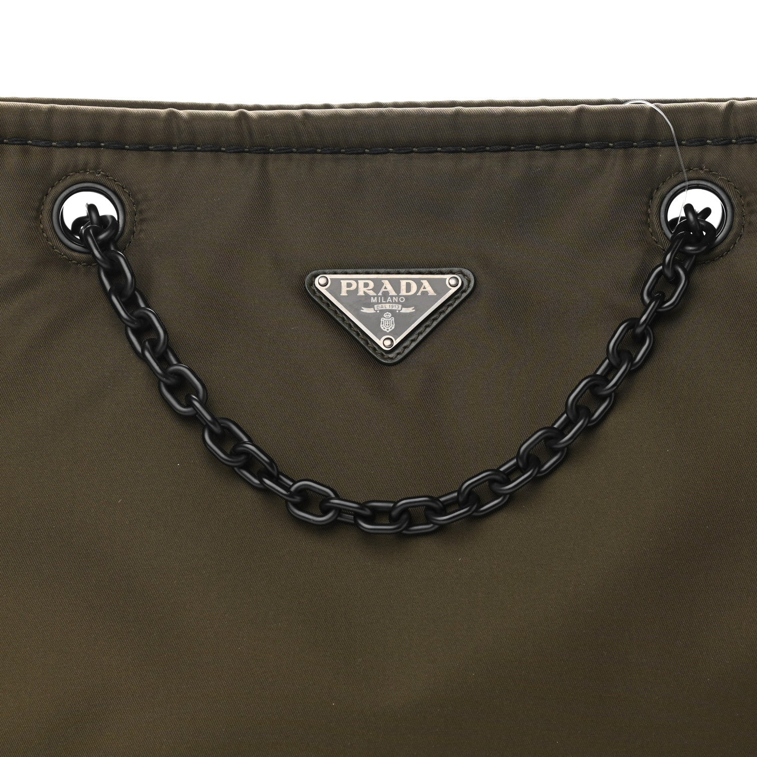 Prada Tessuto Nylon Chain Tote Mimetico 8 of 12
