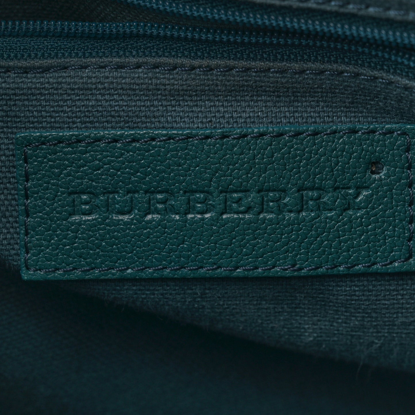 Haymarket Check Grainy Calfskin Pilgrim Satchel Blue
