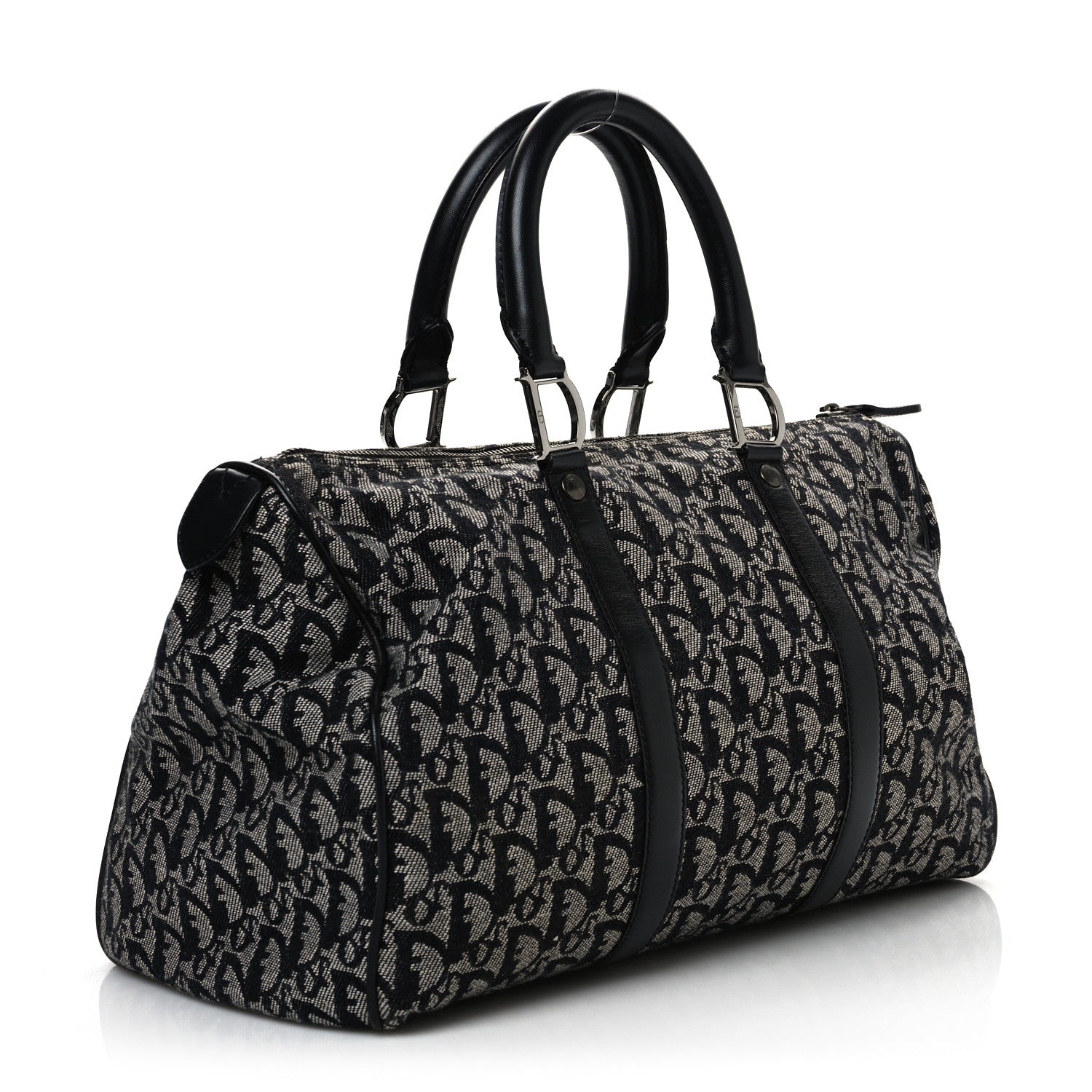 Christian Dior Monogram Duffle Navy Blue 3 of 10