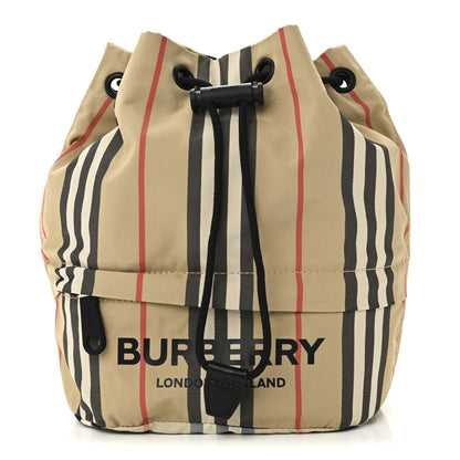 Burberry Econyl Icon Stripe Phoebe Drawcord Pouch Archive Beige 1 of 9