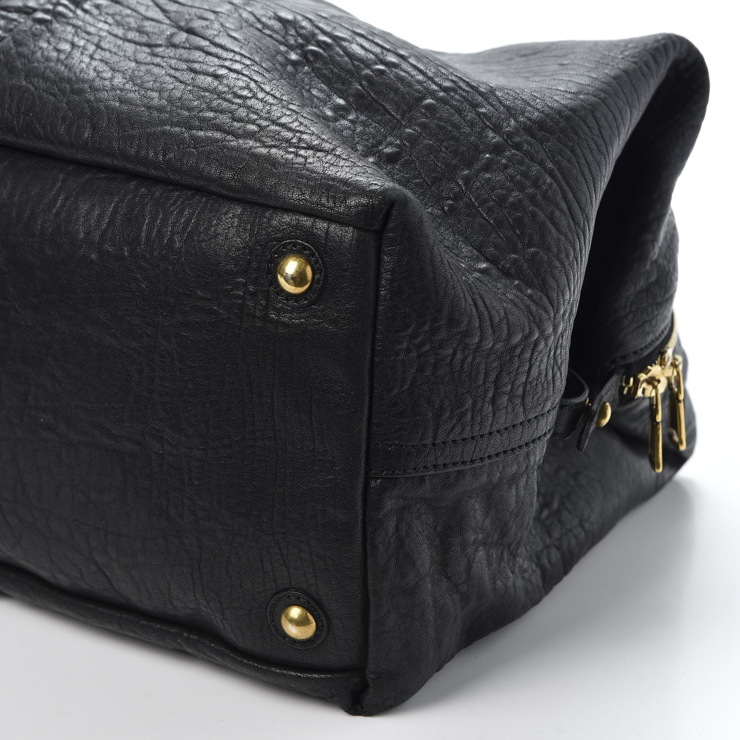 Pebbled Lambskin Medium Easy Sac Black