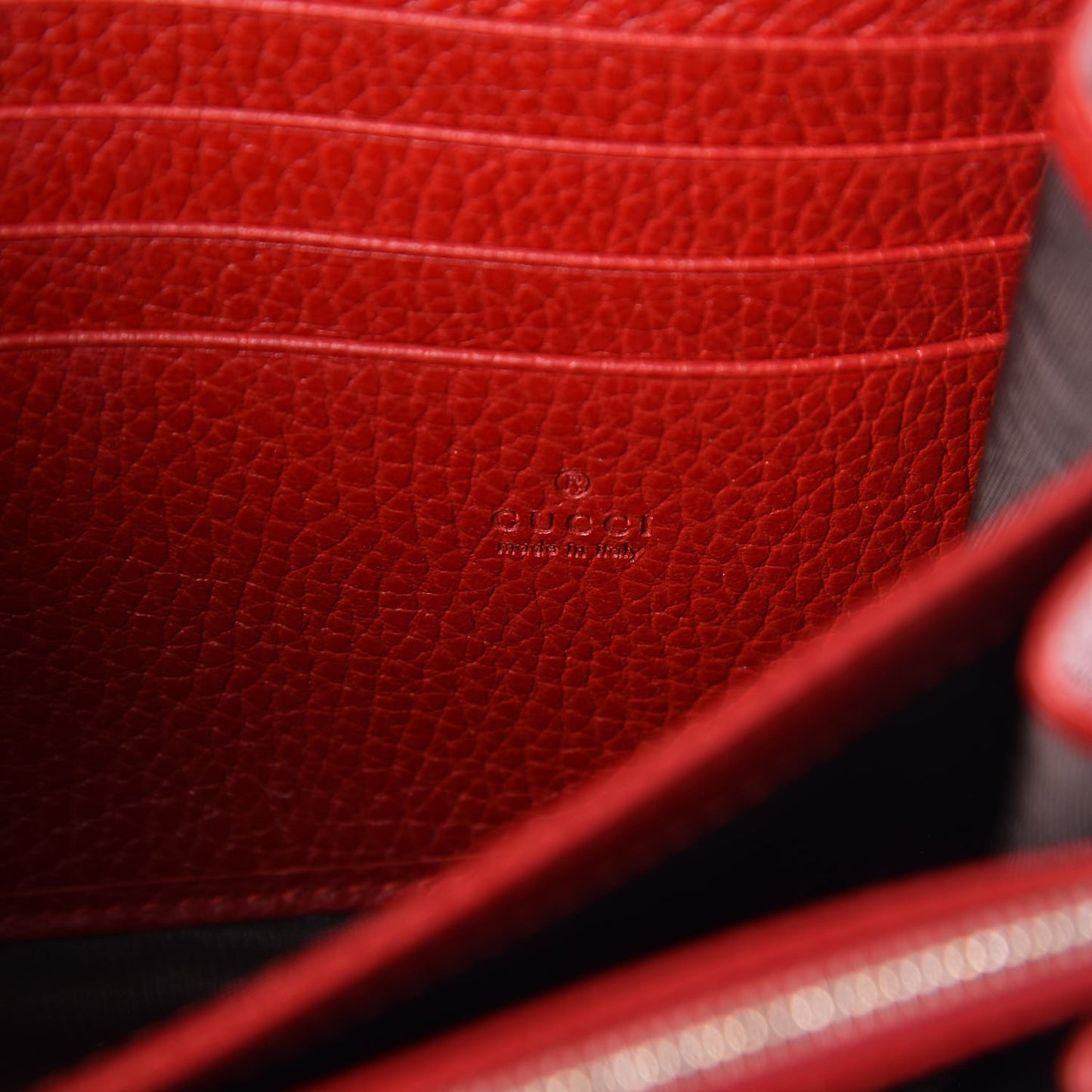 Calfskin Mini Dionysus Chain Wallet Hibiscus Red