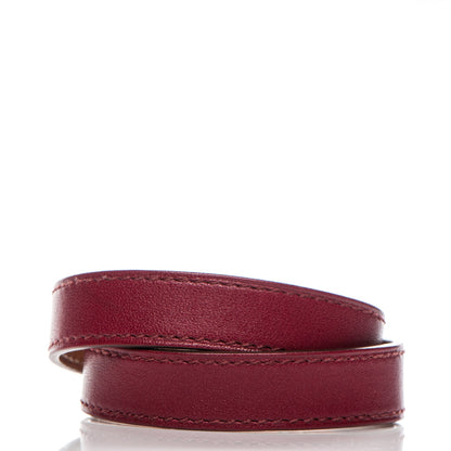 Hermes Tadelakt Kelly Double Tour Bracelet XS Rubis 3 of 7
