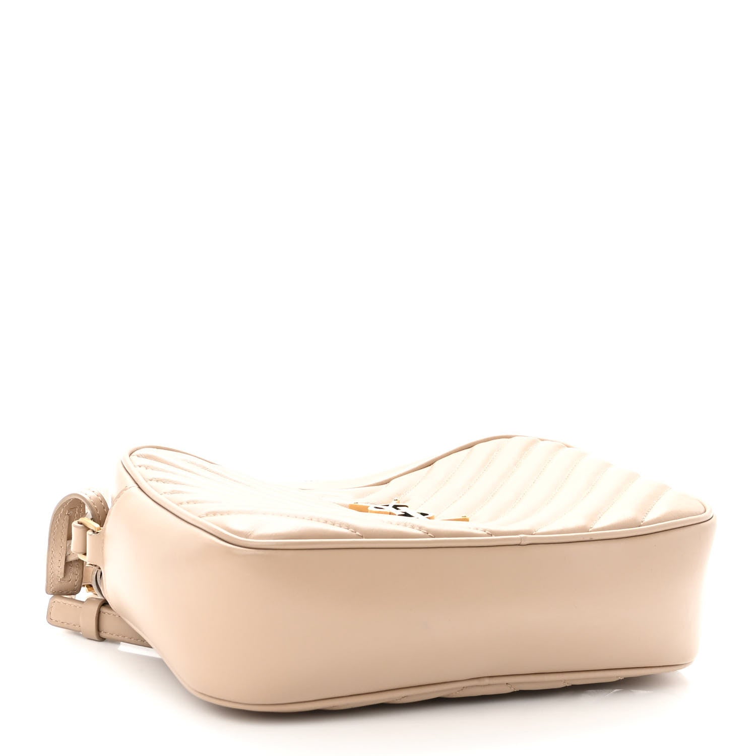 Saint Laurent Calfskin Matelasse Monogram Lou Camera Bag Dark Latte 4 of 13