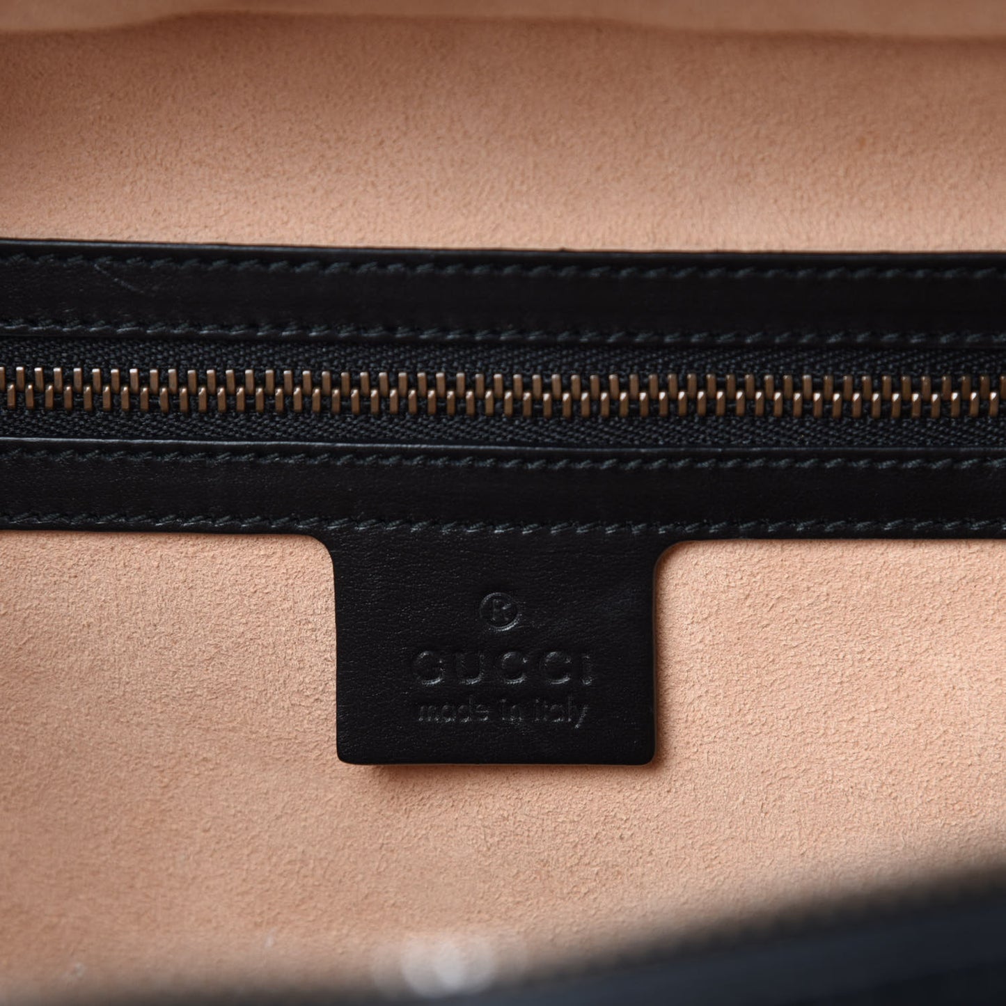 Calfskin Matelasse Sylvie Web Small GG Marmont Top Handle Shoulder Bag Black