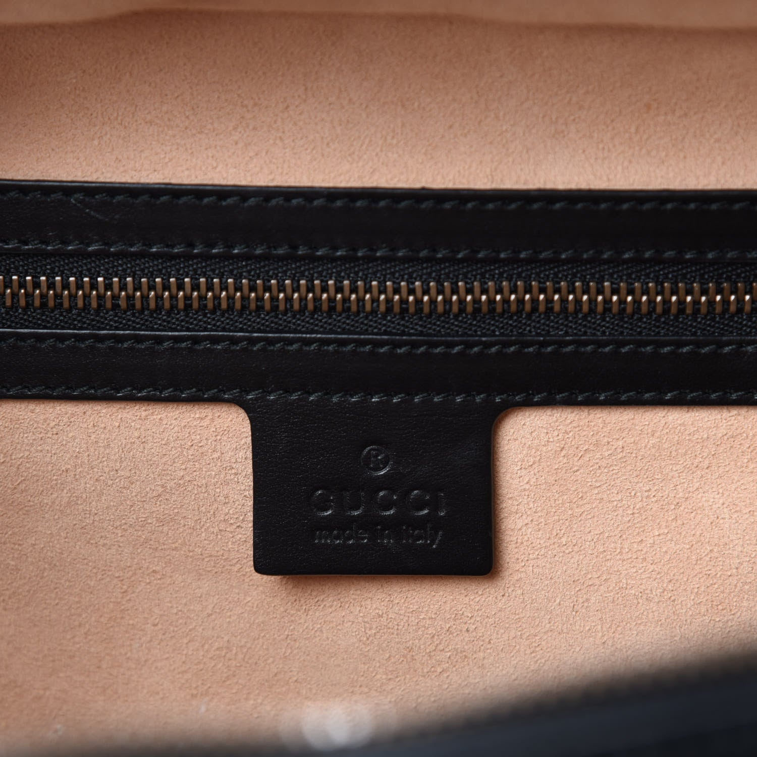 Gucci Calfskin Matelasse Sylvie Web Small GG Marmont Top Handle Shoulder Bag Black 9 of 11