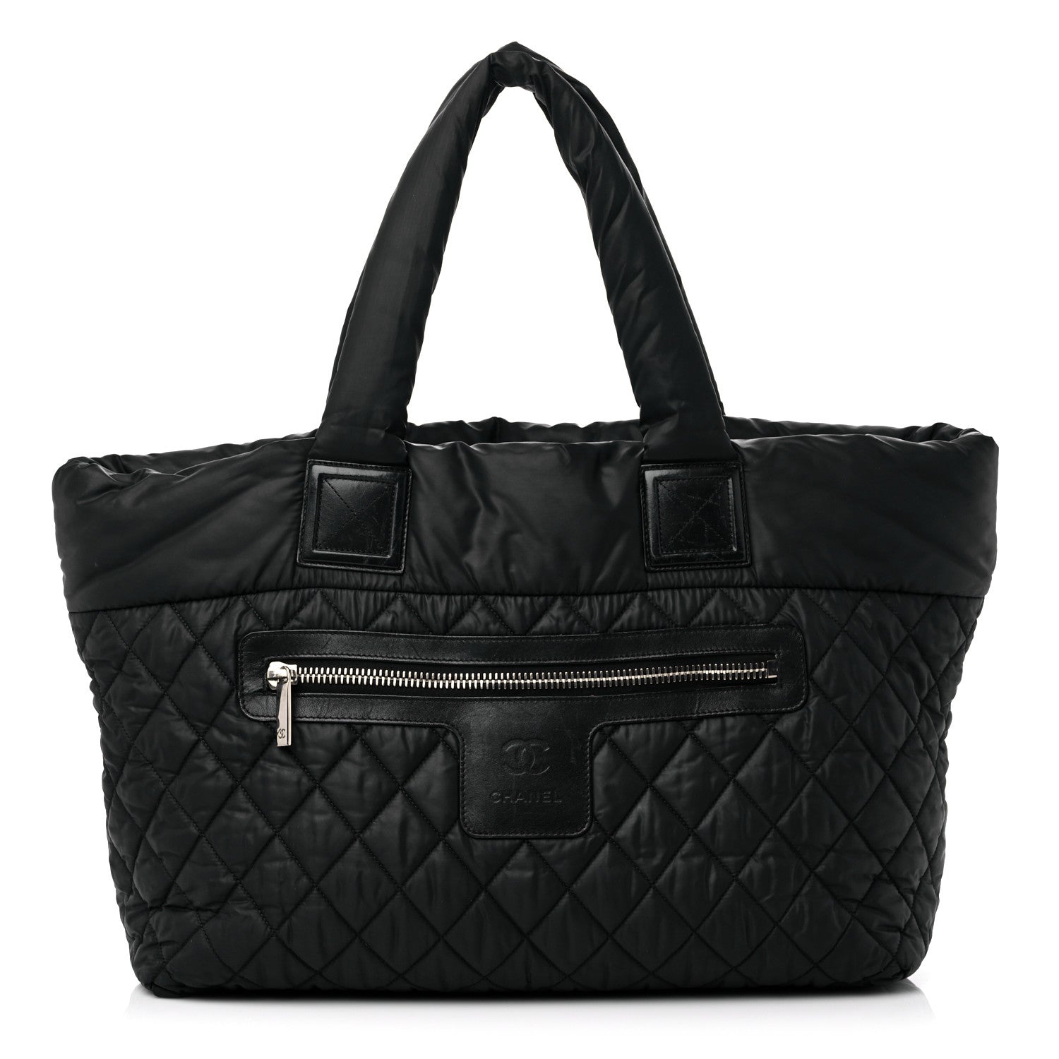 Chanel Nylon Quilted Large Coco Cocoon Tote Black 1 of 14