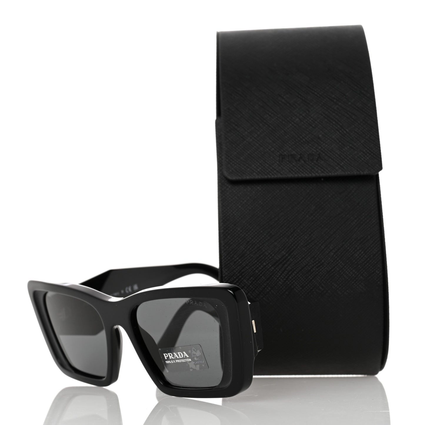 Acetate Symbole Sunglasses SPR 08Y Black