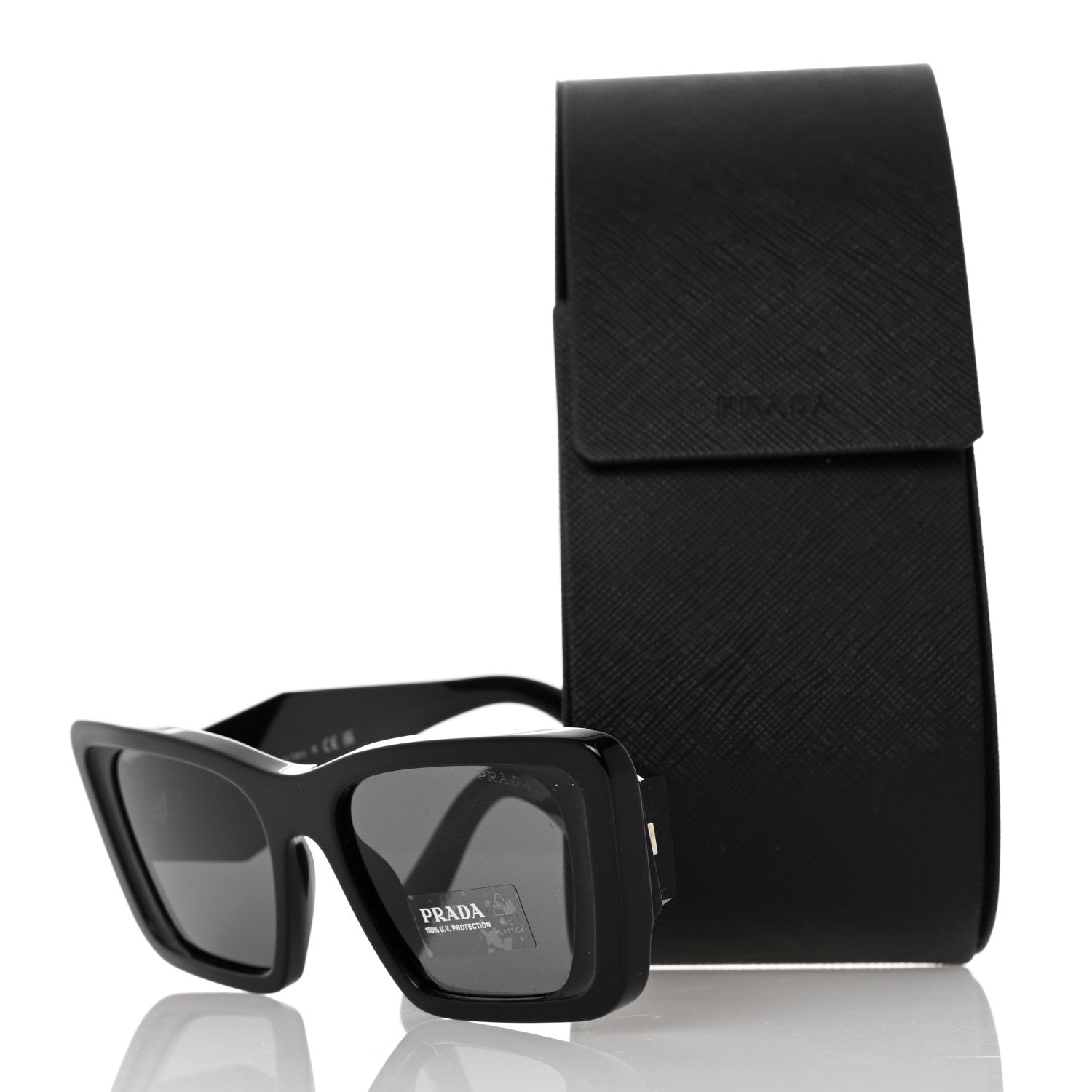 Prada Acetate Symbole Sunglasses SPR 08Y Black 8 of 8