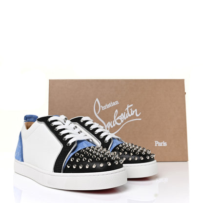 Christian Louboutin Calfskin Mens Louis Junior Spikes Orlato Flat Sneakers 42.5 Version Multi 9 of 9