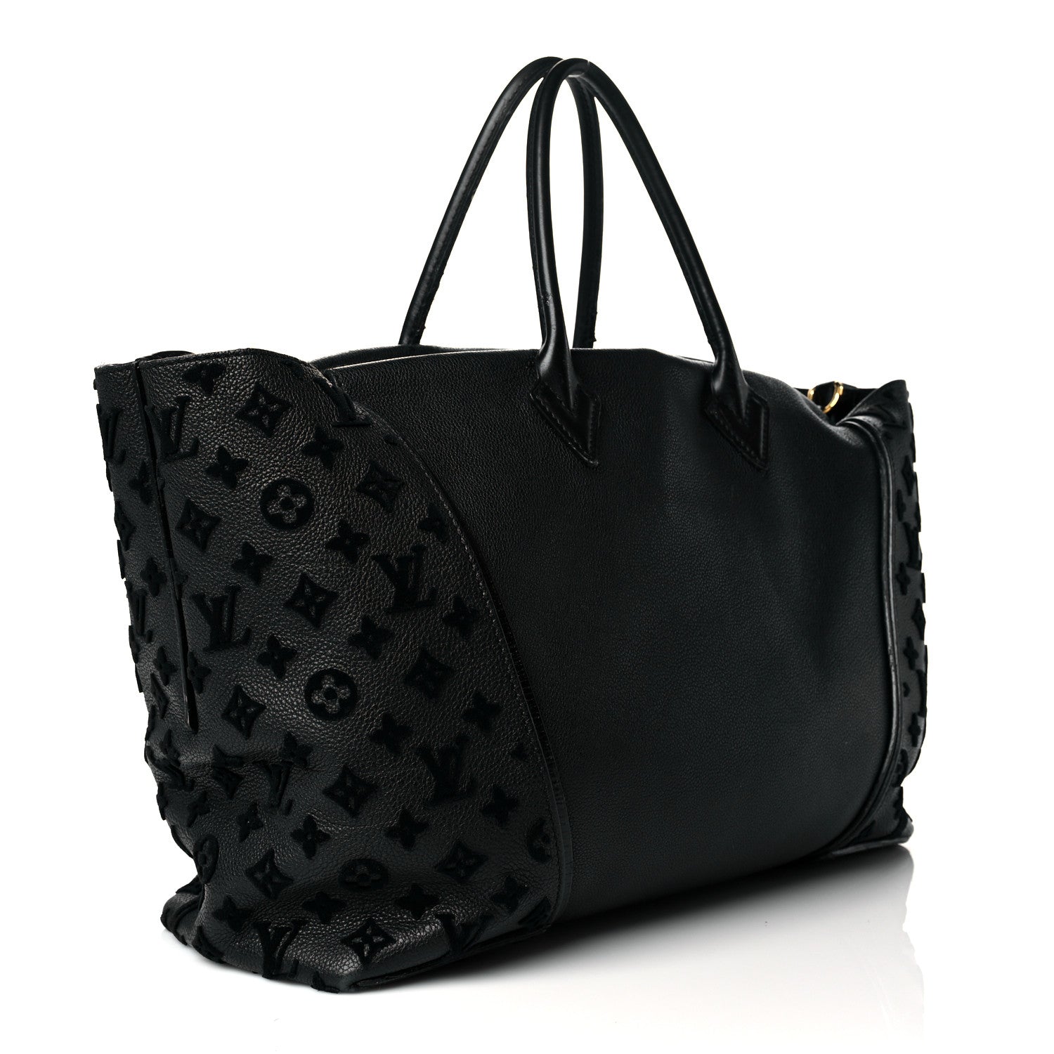 Louis Vuitton Cuir Orfevre Veau Cachemire Tote W GM Black 3 of 19