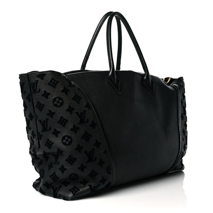 Louis Vuitton Cuir Orfevre Veau Cachemire Tote W GM Black 3 of 19