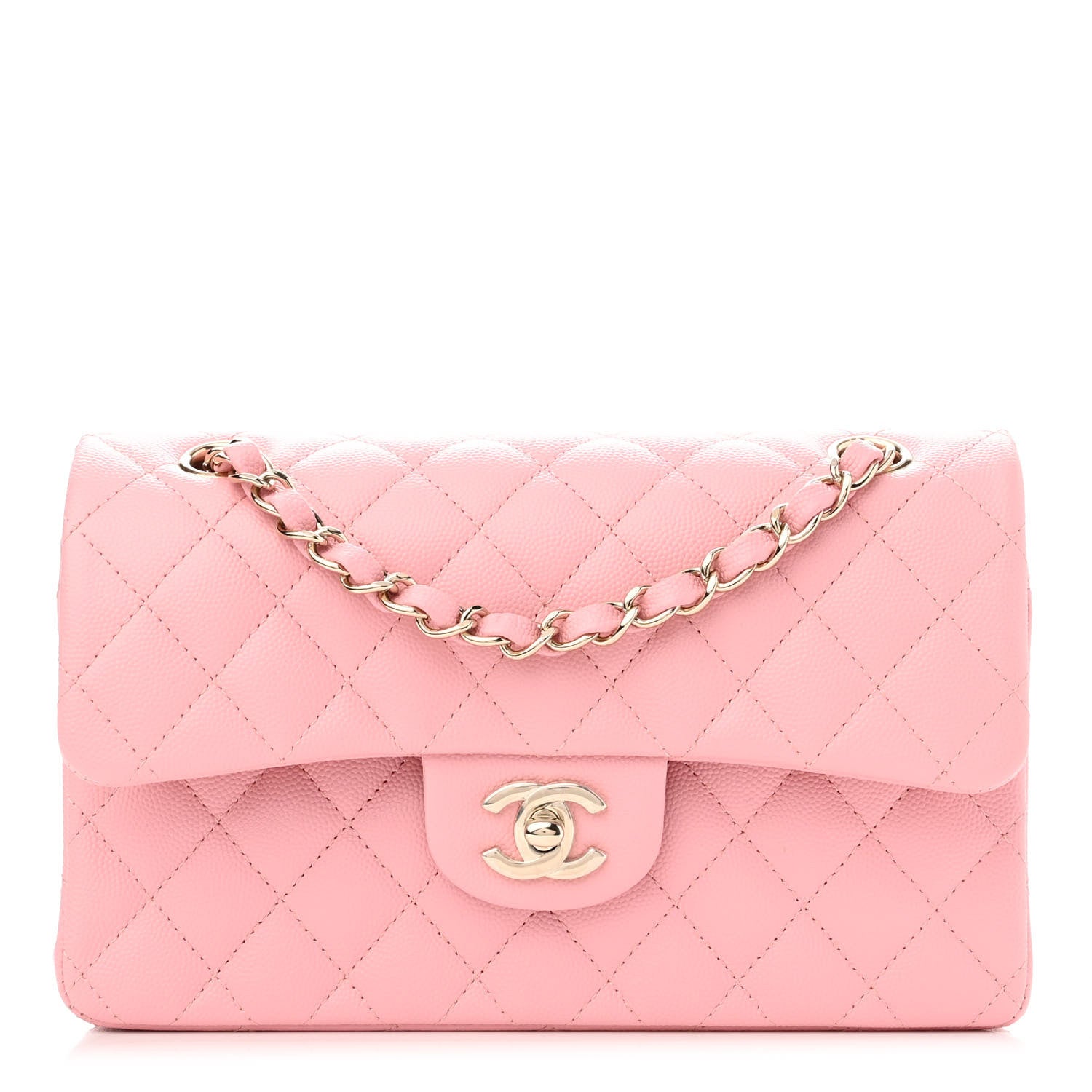 Chanel Caviar Quilted Small Double Flap Pink 1 of 10